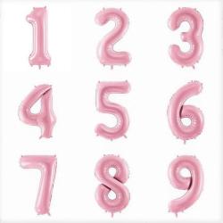 Цифры 32" (80 см) нежно розовые (Baby pink)