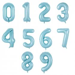 Цифры 32" (80 см) нежно голубые (Baby blue)