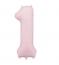 Цифри Light Pink Matt Slim Party Deco 39" 100см