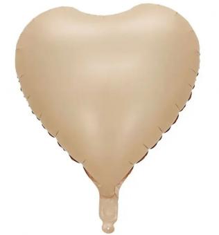 Сердце 18 дюймов (45х45см) нежно розовые (Baby pink) Китай