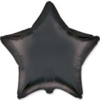 Фольгированная Звезда 18" б/м Сатин Черная Flexmetal 301500SN