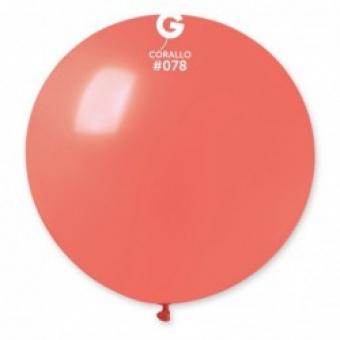 Латексные шарики Gemar, G30 без полос Коралловый 78/31" (80 см)