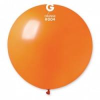 Латексные шарики Gemar, G30 без полос Оранжевые 04/31" (80 см)