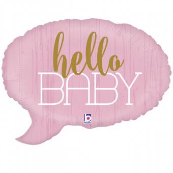 Шар фольгированный Облако Hello Baby Девочка, 24" Грабо УП (35692)