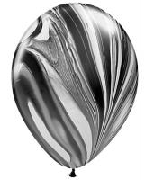 Агат Qualatex  Чёрный и Белый 11″ 28см