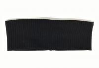 №10002 Повязка трикотаж мустанг черный 22х8см