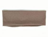 №10055 Повязка трикотаж ровная тем.беж.22х7см