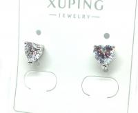 №10557 Сережки гвоздики XuPing серебро