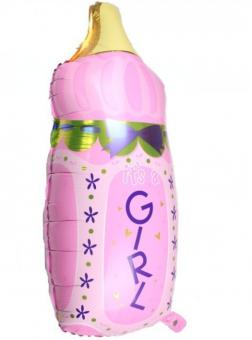 Шарик бутылочка Girl(розовая)(УП)