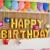 Happy birthday (13 шт., золото) (40 см)