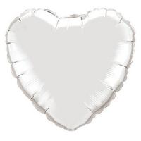 Сердце 18 дюймов(45х45см) белое FLEXMETAL