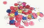 Конфети мини смайлики разноцветные 12мм