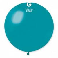 Латексные шарики Gemar, G30 без полос Темно-бирюзовые 68/31" (80 см)