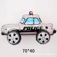 Фольгированный шар Стоячая фигура Джип полиция серая (65*40) (Китай)