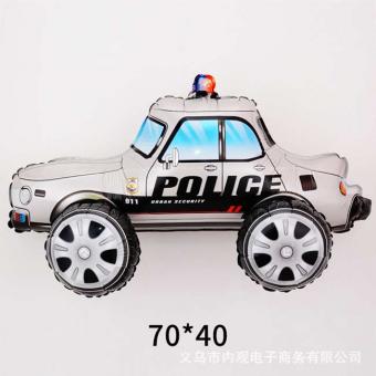 Фольгированный шар Стоячая фигура Джип полиция серая (65*40) (Китай)