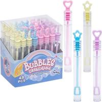 Мыльные пузыри "Bubble Tubes" мини 11см. пачка 48шт.