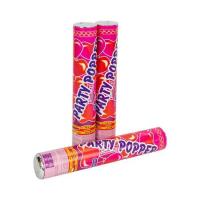 Пневматическая хлопушка Party Popper красные шарики 28см. 6106-5
