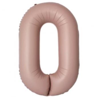 Цифра 0 Slim Flexmetal Винтажная роза 35" (90 см) (УП)
