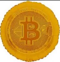 Круг биткоин (Bitcoin) 45 х 45 см.