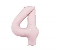 Фольгированная цифра "4" PartyDeco Pink Slim matt  39" (100см) УП