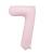 Фольгированная цифра "7" PartyDeco Pink Slim matt  39" (100см) УП