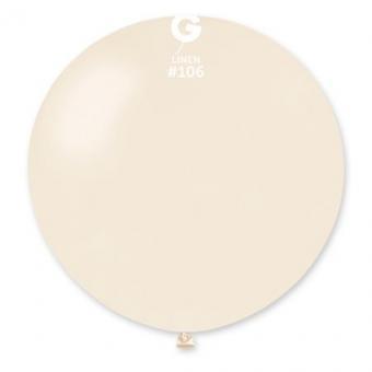 Латексні кулі Gemar, G30 без смуг (Лляний) 106/31" (80 см.)