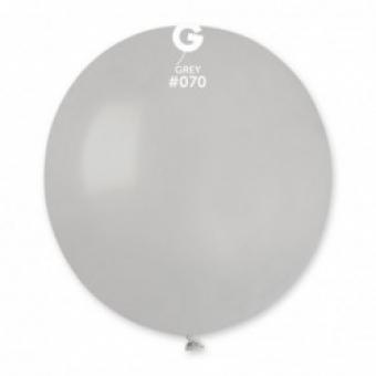 Латексні кульки Gemar, G19 Пастель 70/19" Сірий без полос