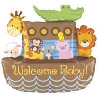Шар фольгированный Ковчег Welcome Baby, 37" Грабо УП (35032)