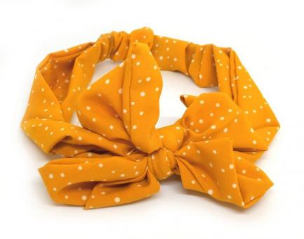 №2404 Повязка афробант горох горч. 20х4.5см