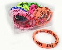 №2621 Резинка Love яркая 20шт, диам. 5см