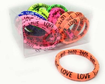 №2621 Резинка Love яркая 20шт, диам. 5см