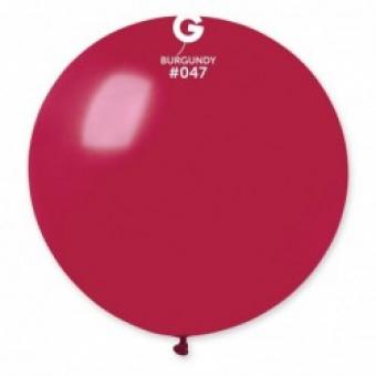 Латексные шарики Gemar, G30 без полос Бургундия 47/31" (80 см)