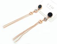 №30003 Сережки XuPing золото 7.5см