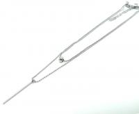 №30013 Цепочка XuPing серебро 0.1х33см