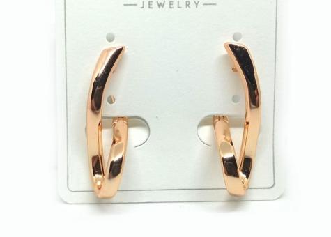 №30042 Сережки XuPing золото 2.5см