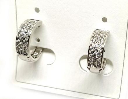 №30271 Сережки XuPing серебро 1.2см