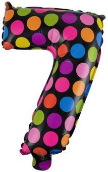 Цифра 7 (горошек) 40см. (УП)
