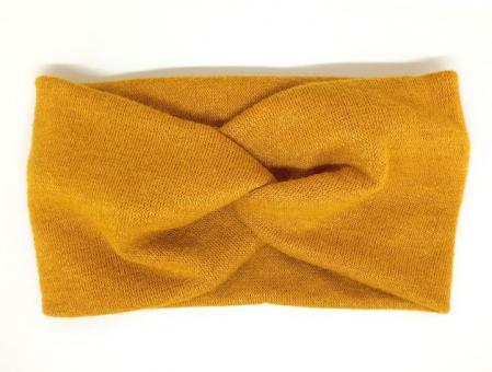 №3726 Повязка ангора королевская горчица 21х11см