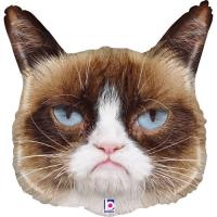 Фольгированный шарик Сварливый котенок Грабо 24" УП 35532