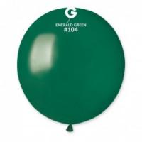 Шары Gemar G19-104 19" изумрудно зеленый без полос