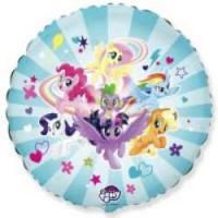 Шарик фольгированный FLEXMETAL  круг пони “My Little Pony” 18"  401587