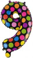 Цифра 9 (горошек) 40см (УП)