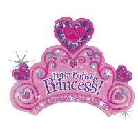 Шар фольгированный Тиара Принцеса Happy Birthday Princess, 34 " Грабо УП (85589)