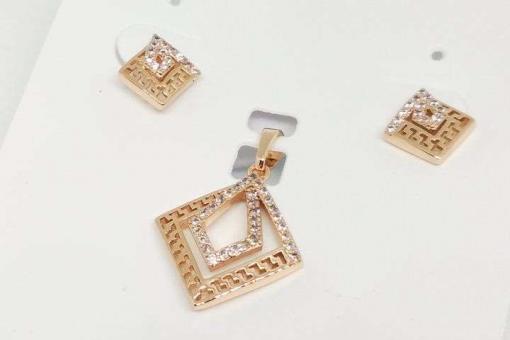 №5203 Сережки-кулон Xuping золото