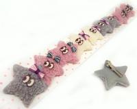 №538 Заколки Звездочки 10шт 5.5см