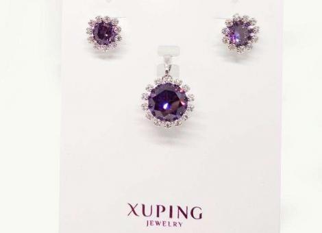 №5467 Серьги+подвеска Xuping серебро