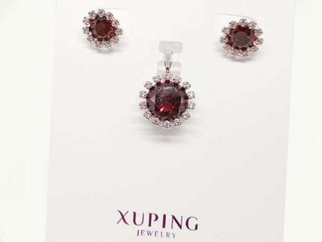№5468 Серьги+подвеска Xuping серебро