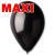 Шары Gemar MAXI черные 10″ (26см) 500шт.