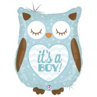 Шар фольгированный  Сова It's a Boy, 26" Грабо УП (35158H)