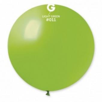 Латексные шарики Gemar, G30 без полос Салатовые 11/31" (80 см)